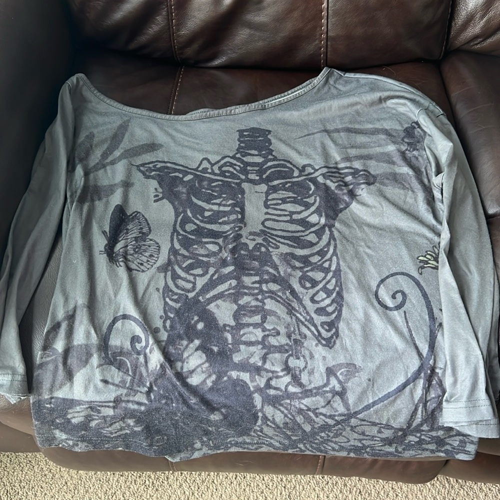 Olive Green Skeleton Tunic